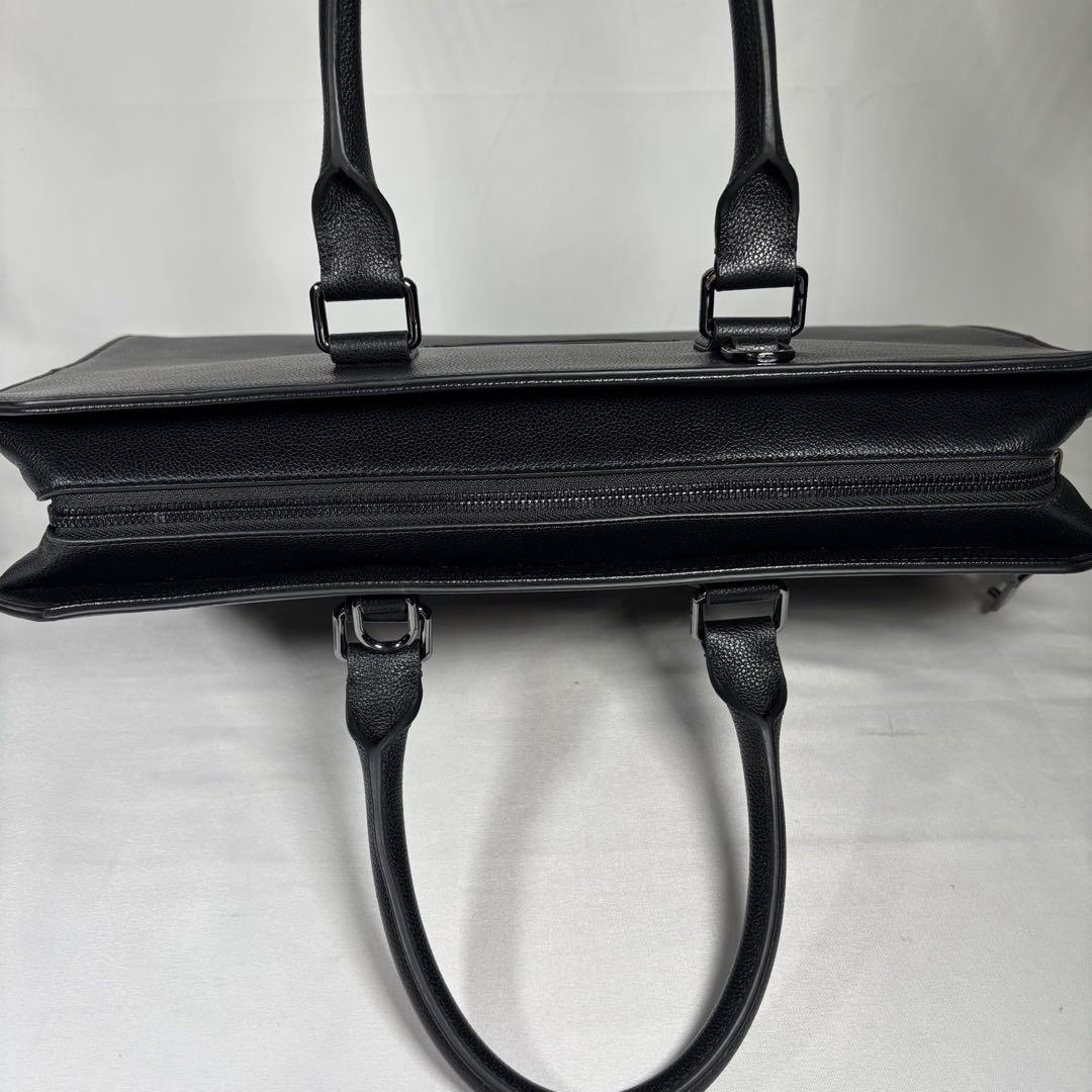 美品 エンポリオアルマーニ ビジネスバッグ ブリーフケース レザー ブラック