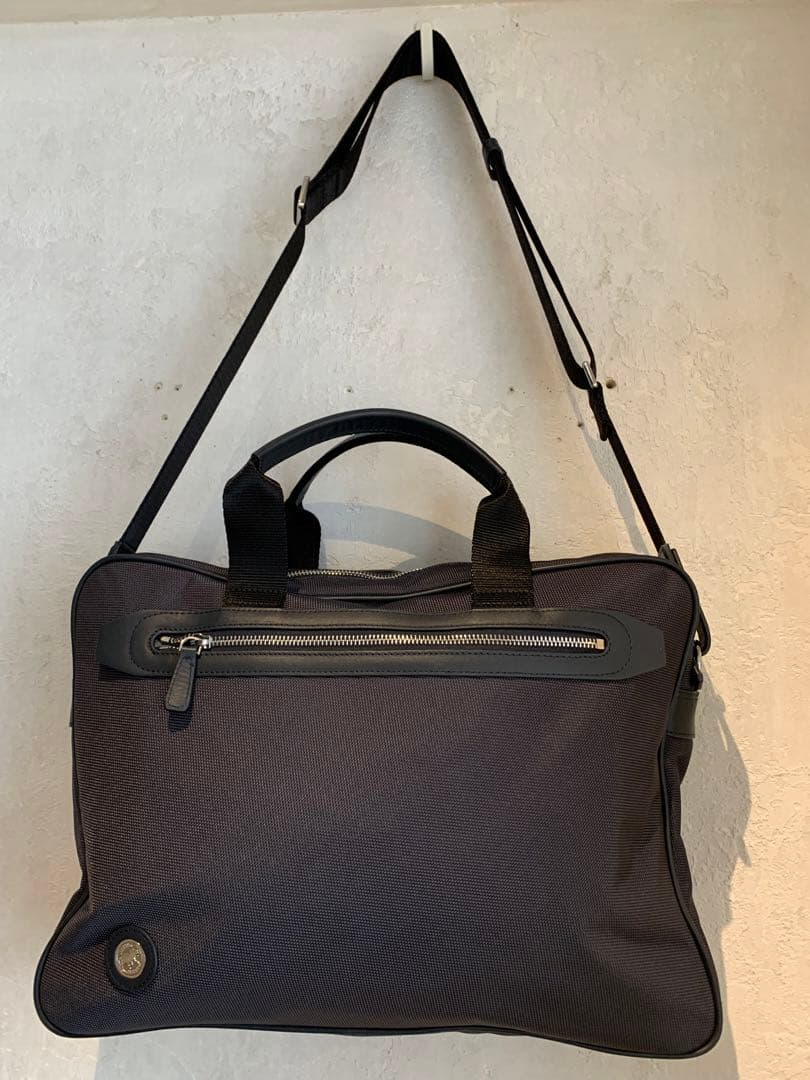 【新品未使用】HUNTING WORLD ダークネイビーグレー ビジネスバッグ