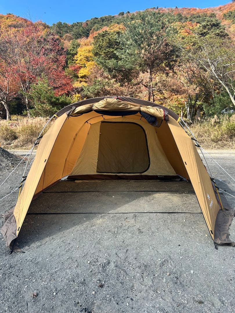 スノーピーク　エルフィールド　自作グランドシート付き