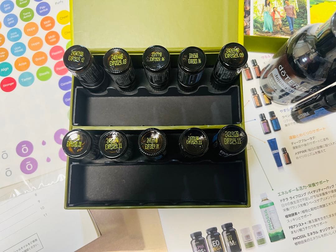 doTERRAファミリーエッセンシャルズキット+ホホバオイル+ペパーミントタッチ