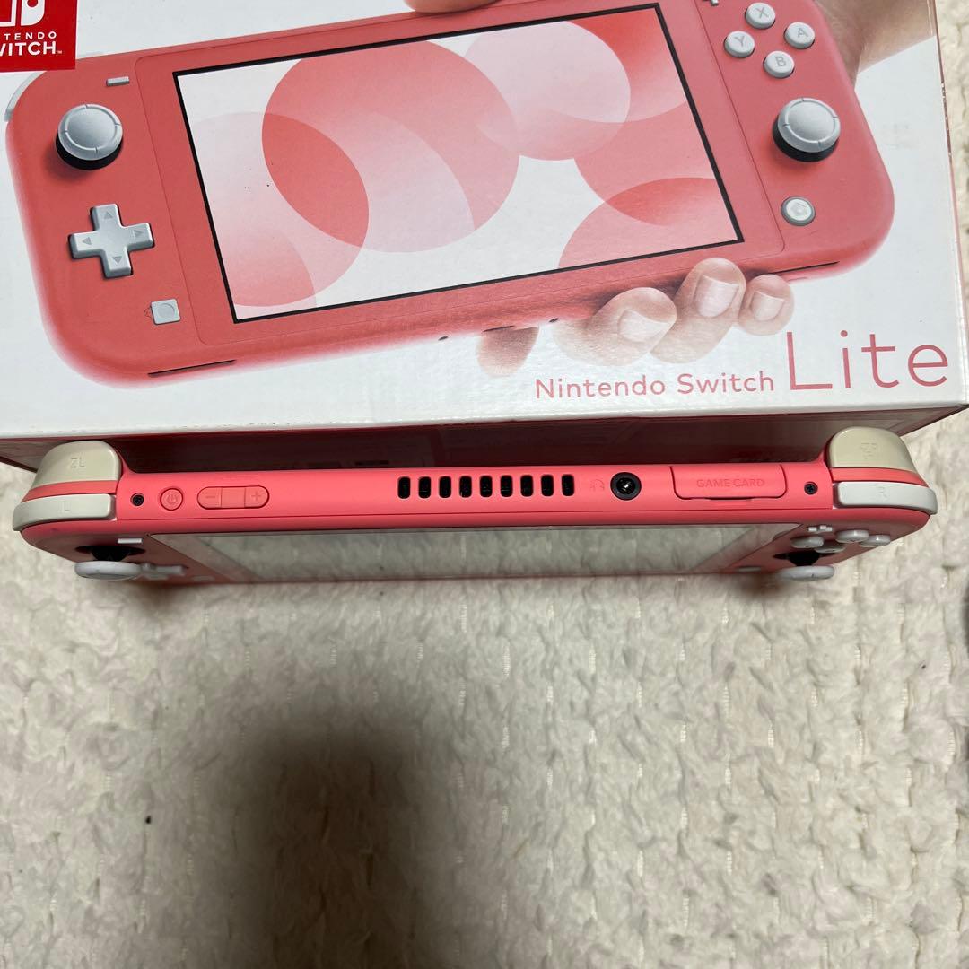 Switch Lite 箱 充電器付き ピンク 本体 初期化済み
