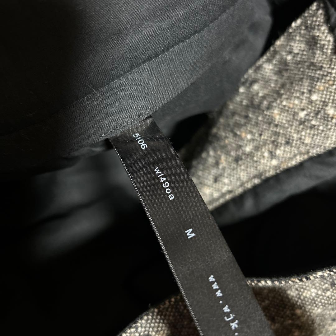 ヤコ様　　　　wjk ネップツイード　クロップドパンツ　M 最上級　ホワイトタグ