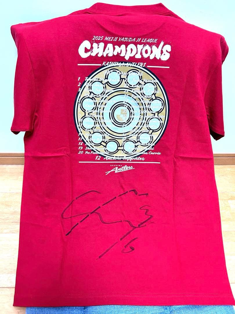 G*！様 鹿島アントラーズ2025チャンピオンシップ6&三竿健斗選手直筆サインユ