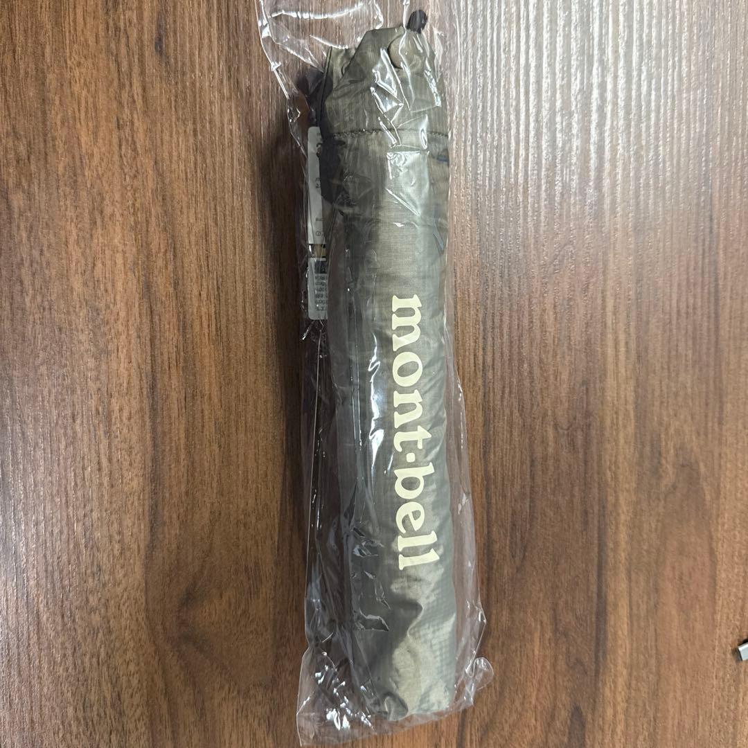 新品 モンベル トラベルサンブロックアンブレラ 55 タン 日傘