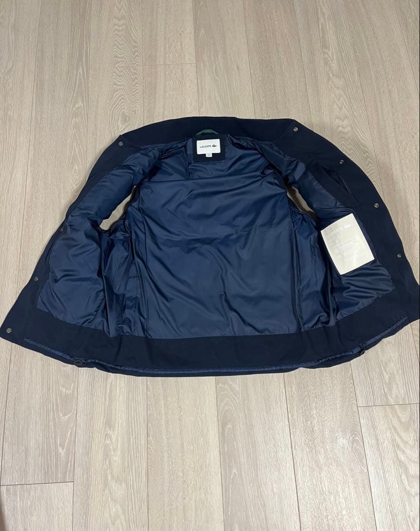 LACOSTE ネイビー ピケダウンベスト Sサイズ