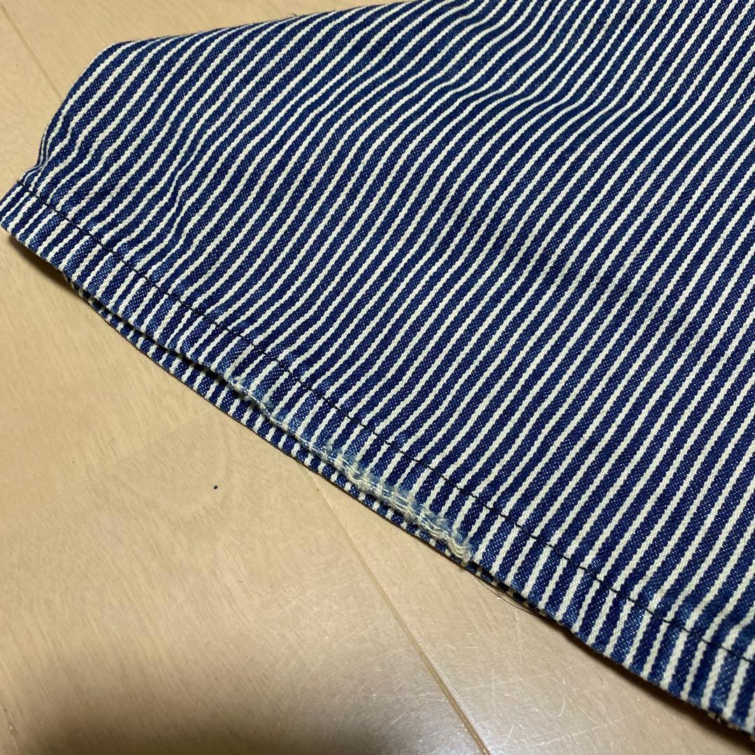 ストライプ 長袖 つなぎ