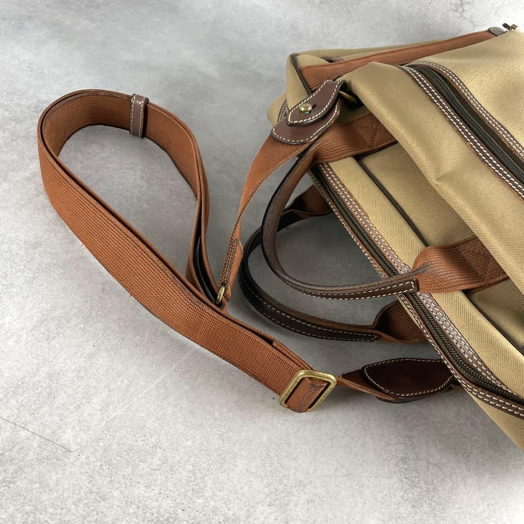 ハンティングワールド　バック　キャンバス　レザー　ロゴ　2way ショルダー