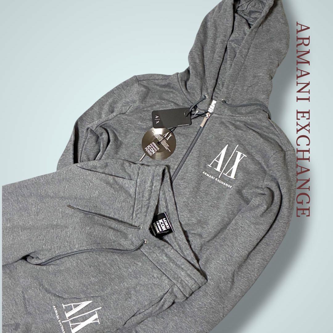 成　未使用 アルマーニエクスチェンジ スウェットジップパーカー M