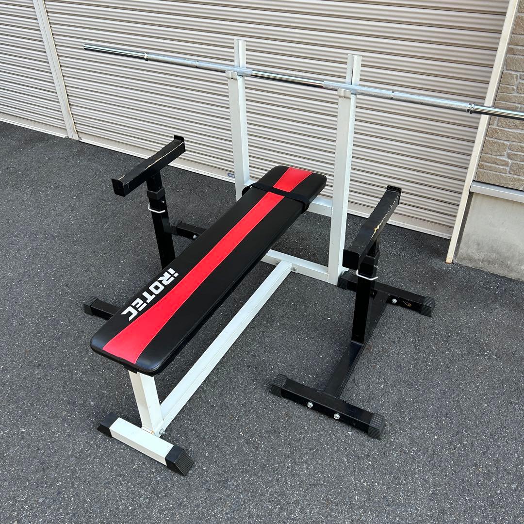 iROTEC アイロテック プレスベンチK セーフティ付 ベンチプレスセット