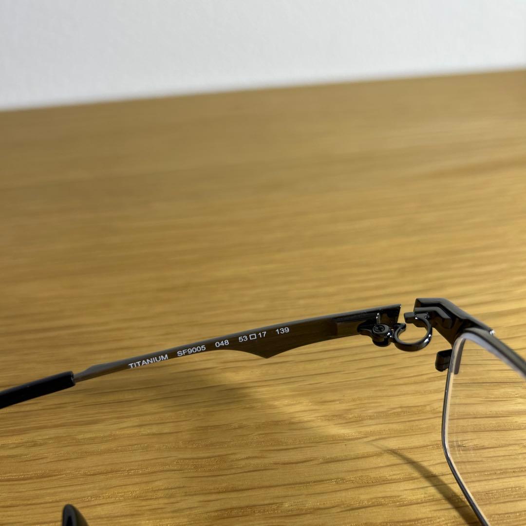 999.9 ×フェラガモ　メガネフレーム　SF9005 シルバー