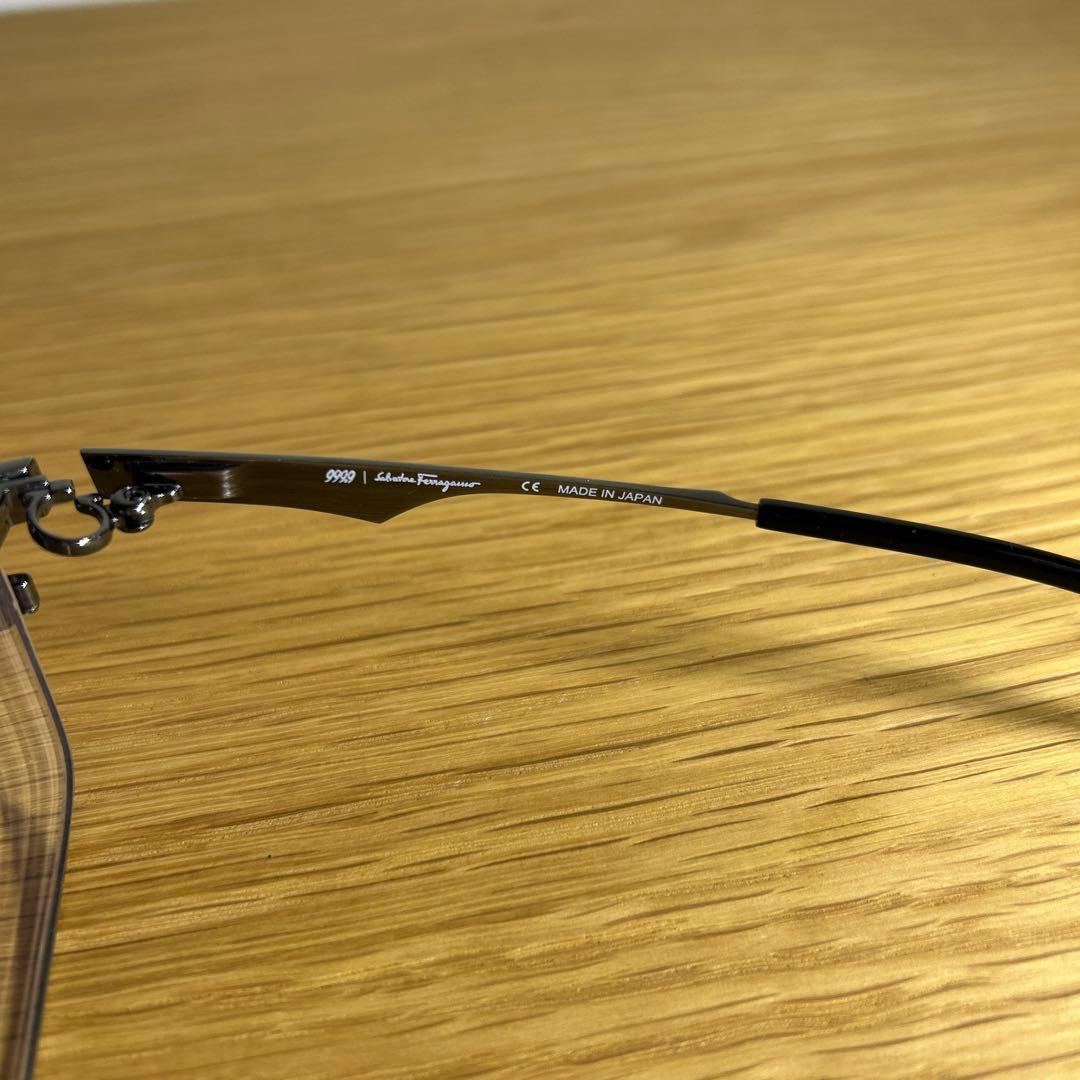 999.9 ×フェラガモ　メガネフレーム　SF9005 シルバー