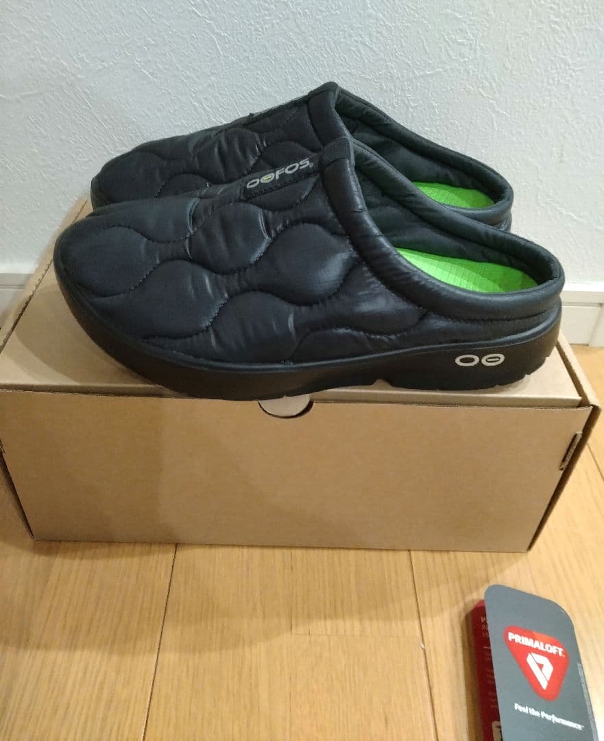 Oofos ウーフォス OOcoozie Thermo Muleブラック 41