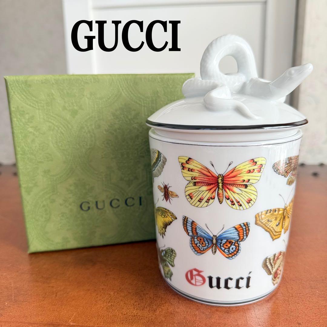 グッチ リチャードジノリ 昆虫柄 スネーク 蓋 フレグランス キャンドル　未使用