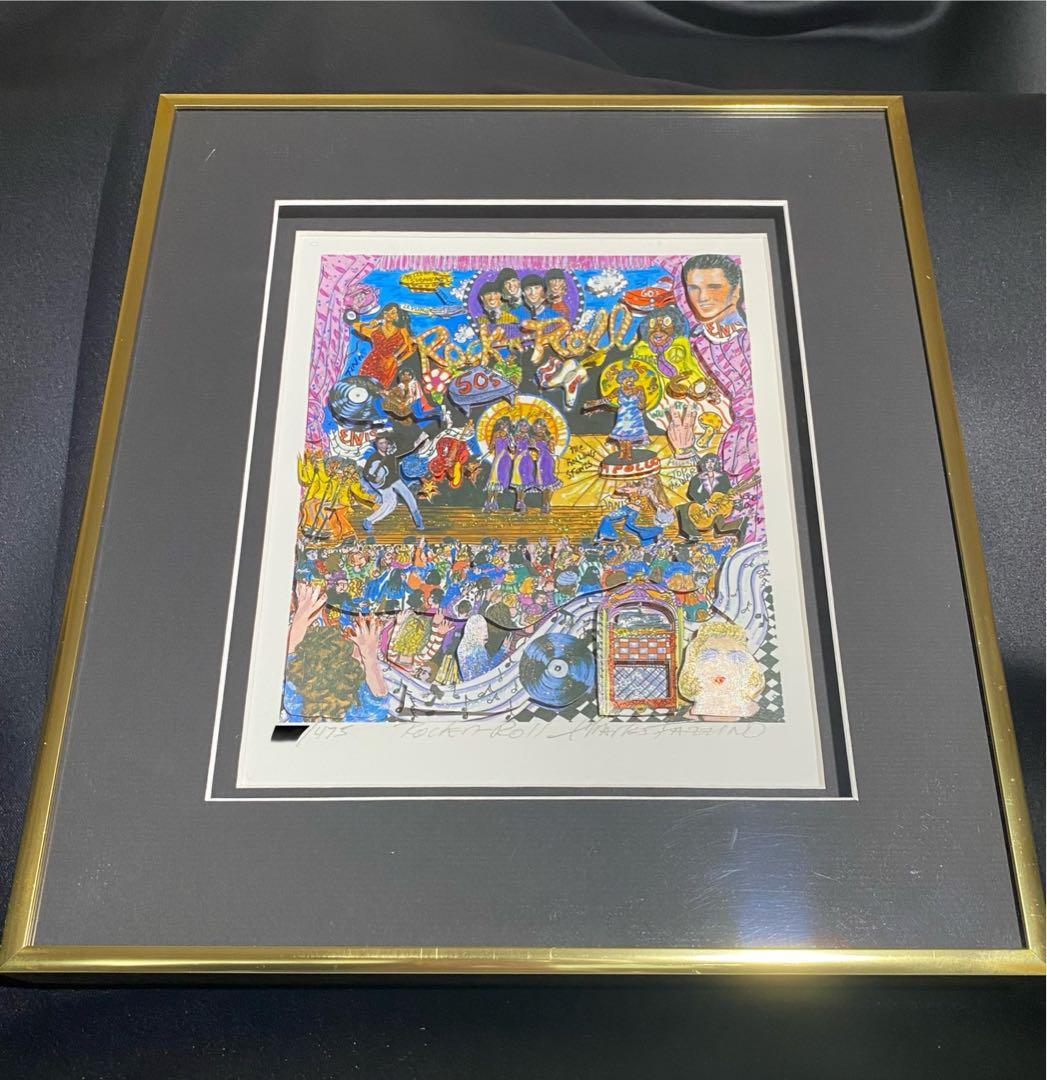 チャールズファジーノ 3D版画 Rock'n-Roll 1950'sポップアート