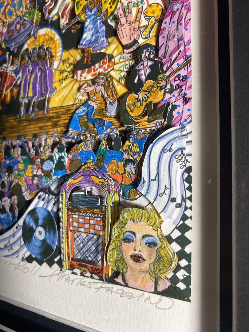 チャールズファジーノ 3D版画 Rock'n-Roll 1950'sポップアート