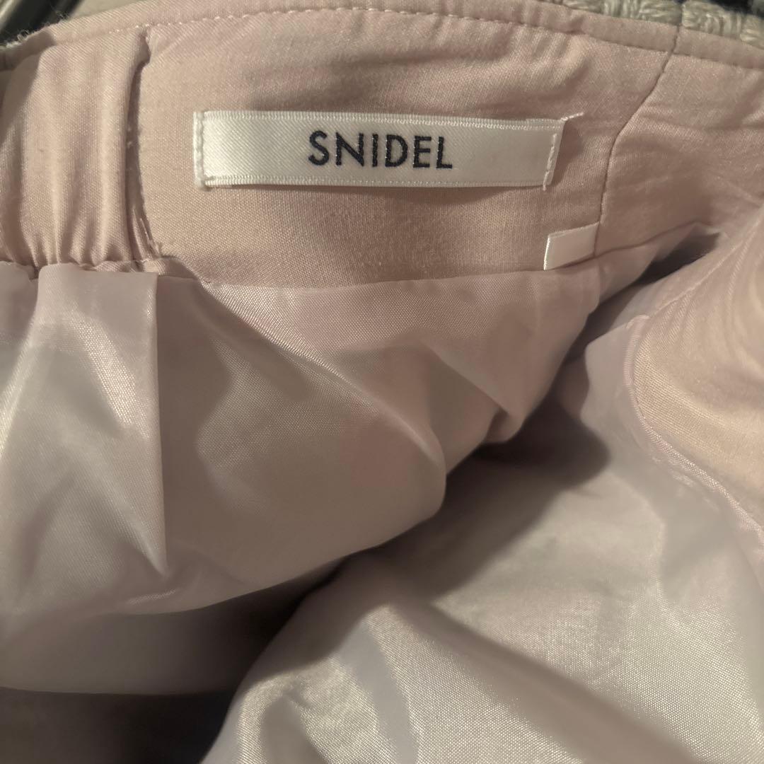 お値下げ　SNIDEL ロービングチェックスカート 2024 AW