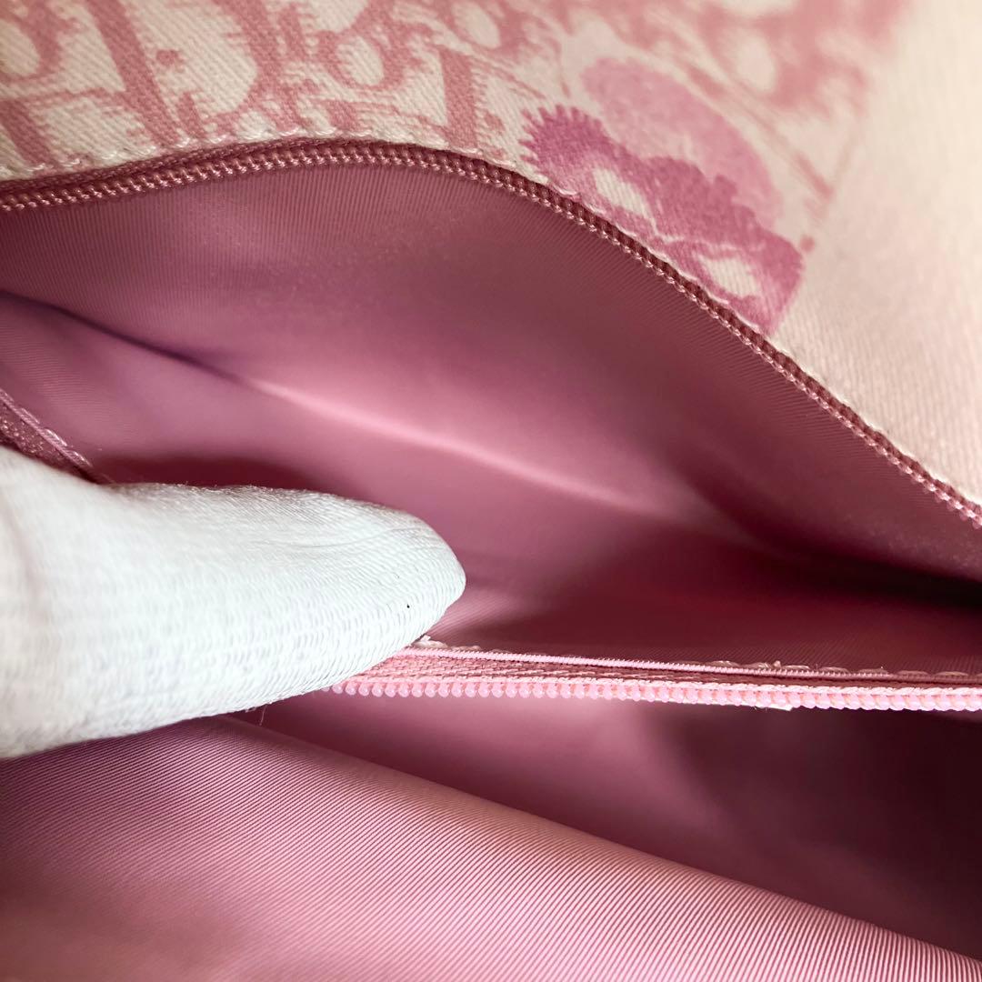 【美品・希少】 クリスチャンディオール チェーンポーチ トロッター フラワー