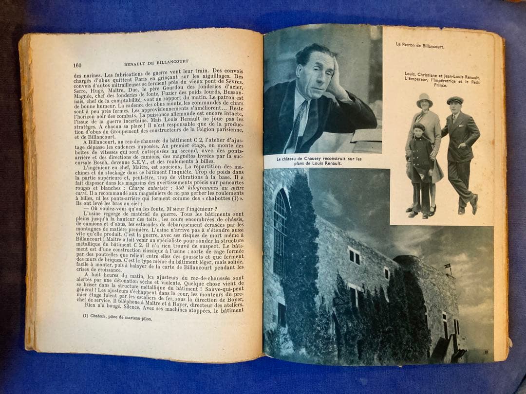 Renault de Billancourt 歴史と自動車の進化を詳述した書籍