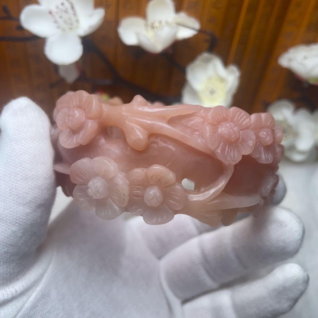 （60mm）天然石無処理【✨匠人精工 シャータイスイ 桜】 石英岩玉