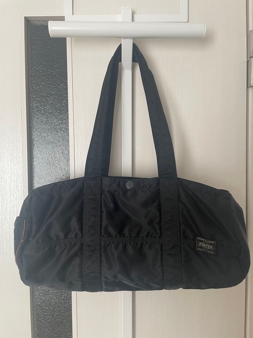 【美品】吉田カバン PORTER ブラック ドラムバッグ