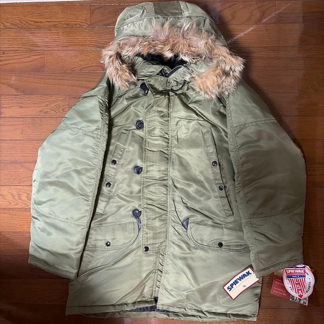【タグ付新品】 U.S.ゴールデン・フリース N-3B セージグリーン
