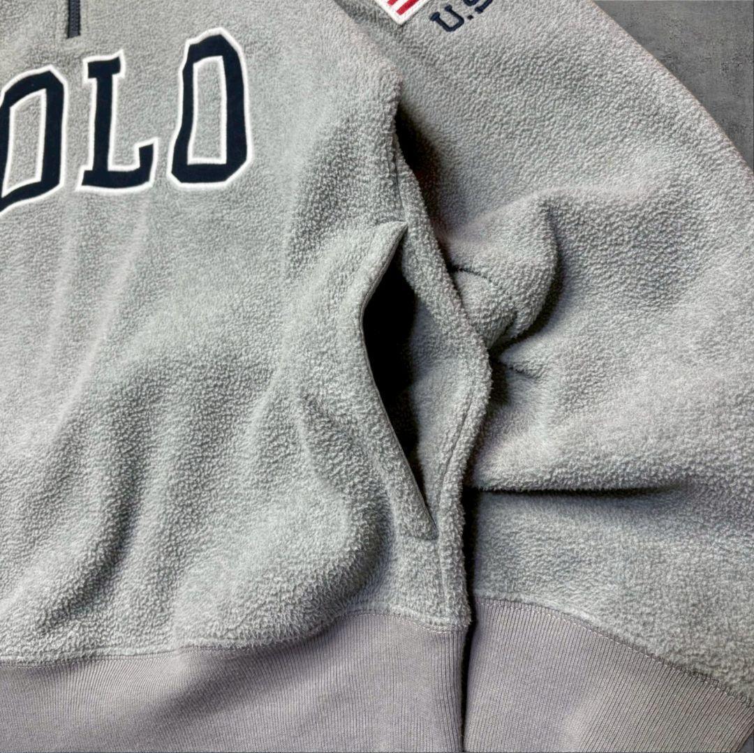 POLO RALPH LAUREN ハーフジップ フリース QRタグ 現行 M