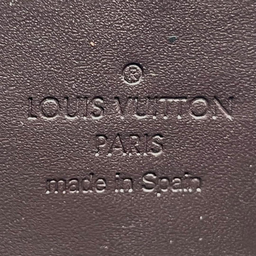 ルイヴィトン モノグラム ヴェルニ ジッピーウォレット アマラント 長財布