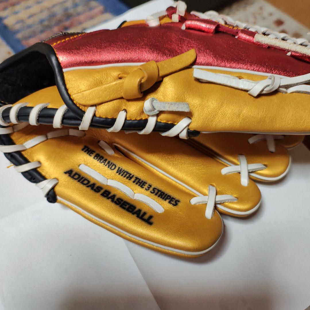 アディダス軟式野球グローブ メタリックkB183レアで美品