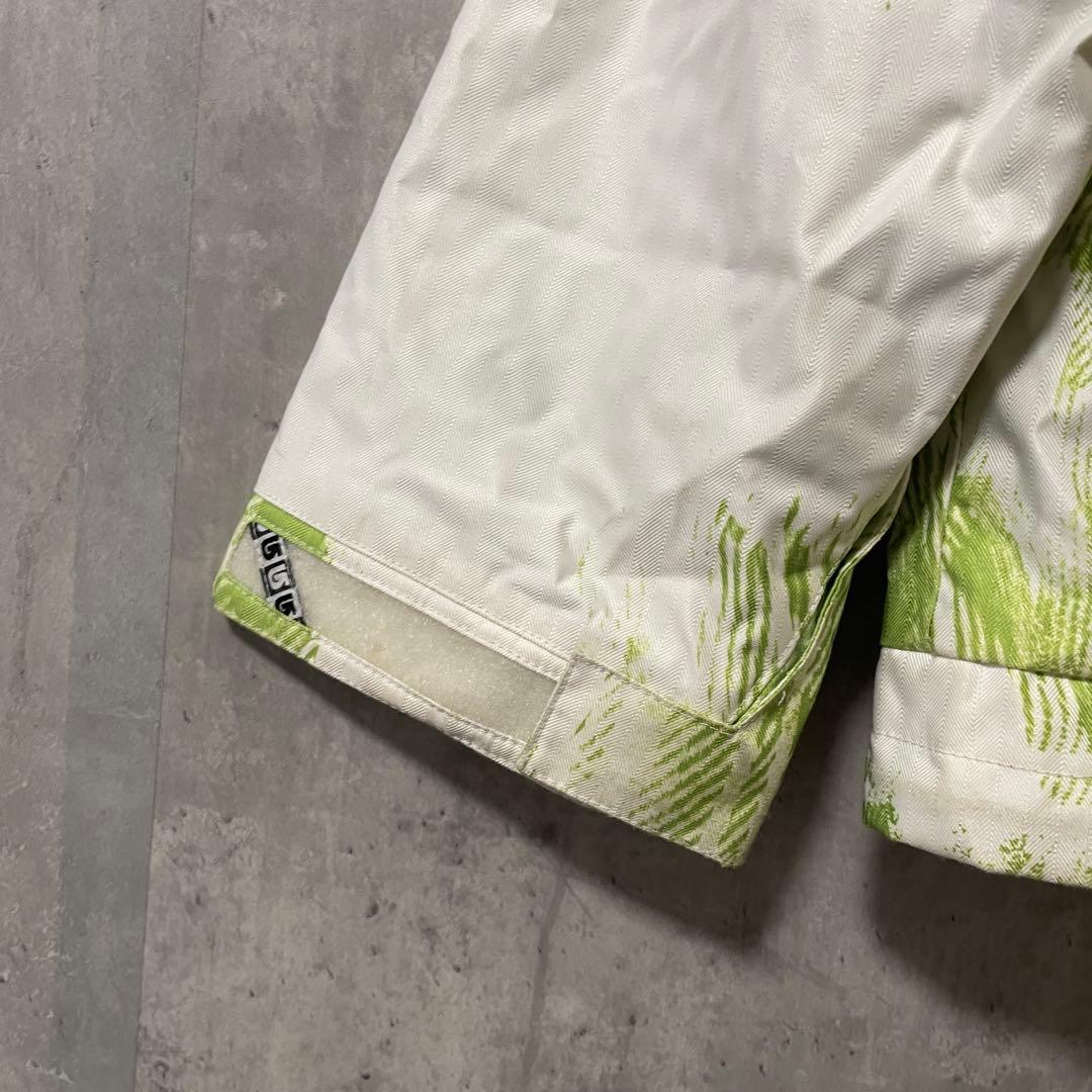 BURTONバートンスノーボードウェアスキーウエアジャケット上白ホワイト黄緑希少