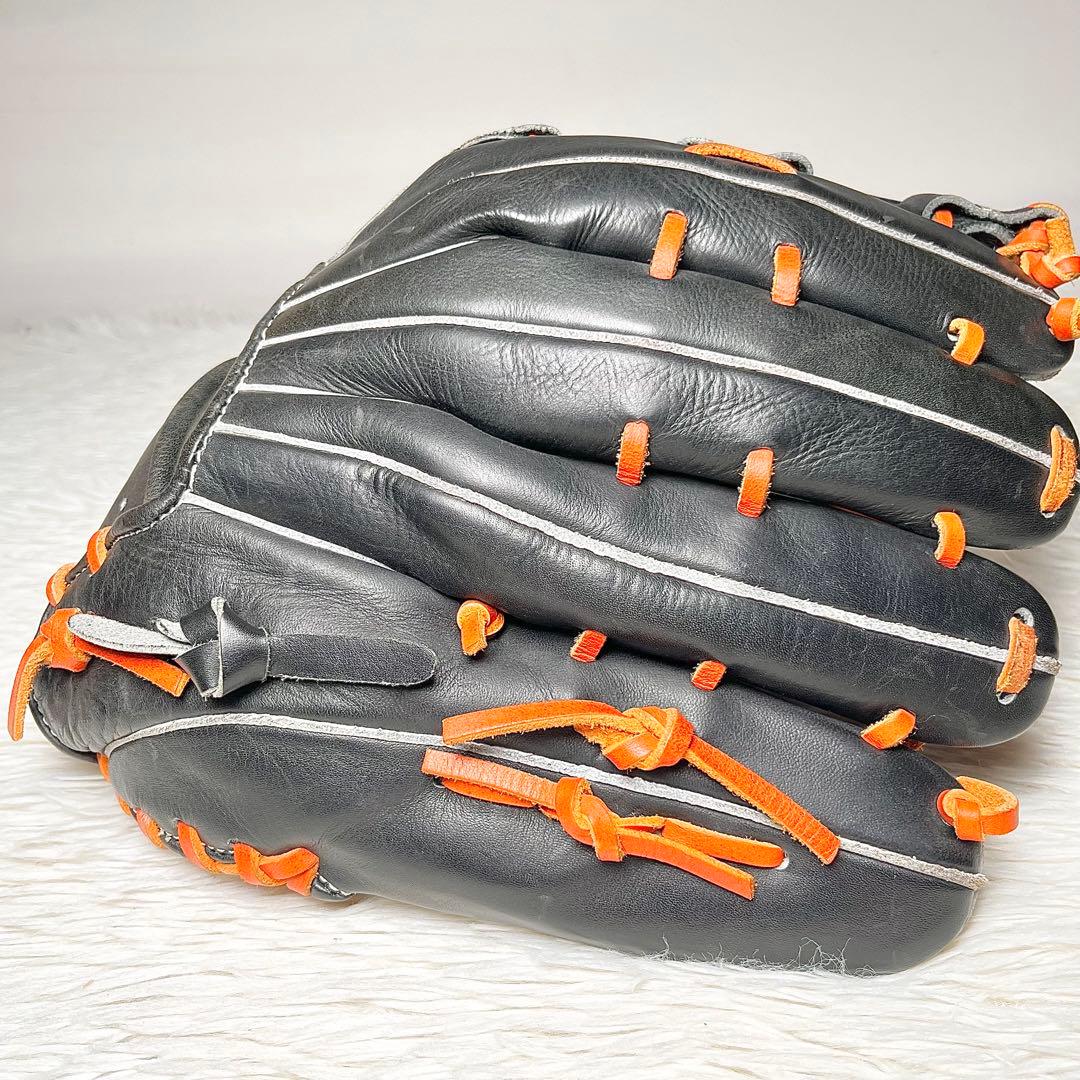 Ip Select×ONYONE 軟式グローブ 外野手用 左投げ 黒×オレンジ