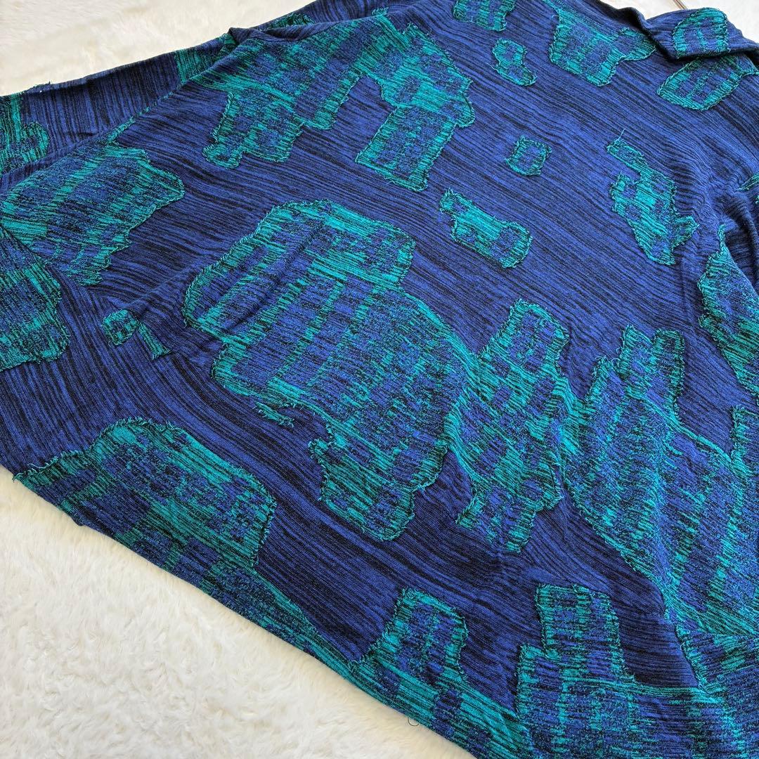 美品 慈雨 センソユニコ 変形 ジャガード カットソー チュニック 近年 40