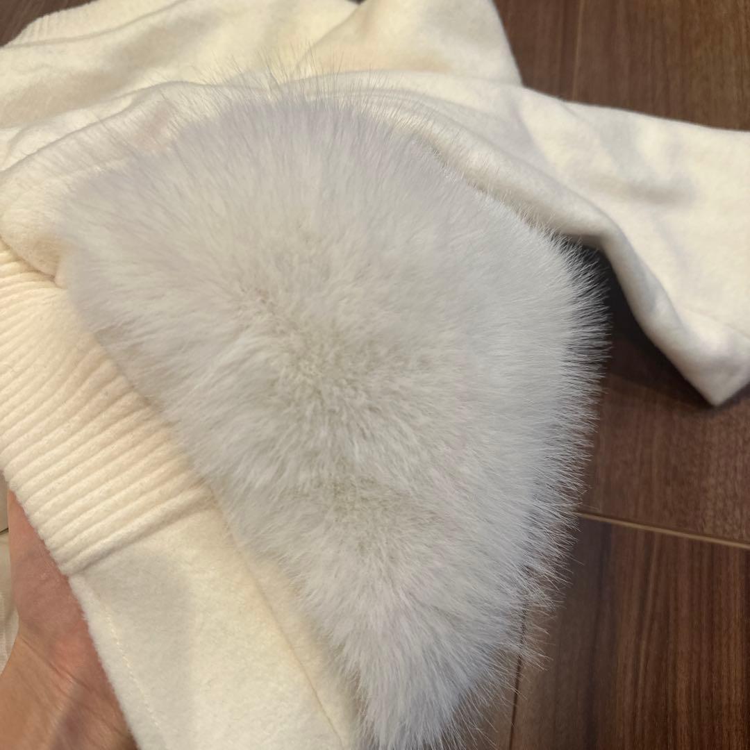 ESMOK fur pocket blouson ホワイト