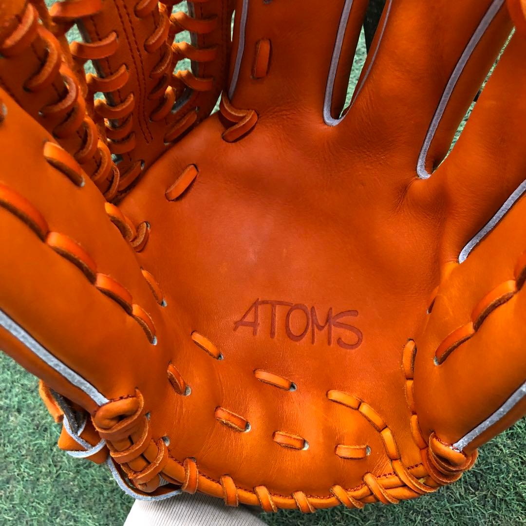 限定AGL-105C アトムズ　メーカー型付け済グラブ オレンジ