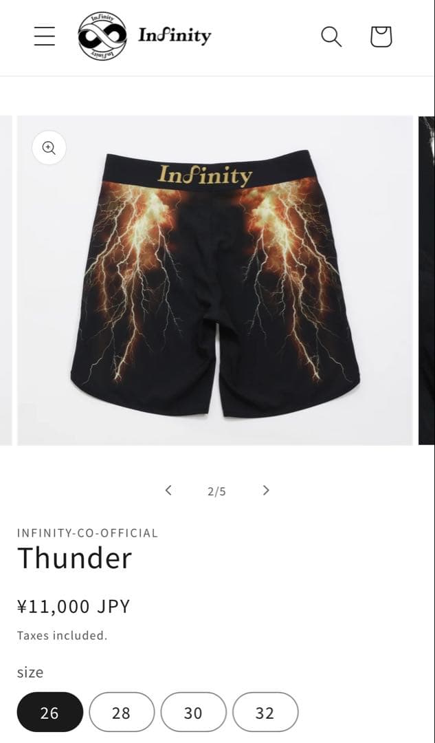 t*e様 インフィニティ　サーフパンツ　サイズ26