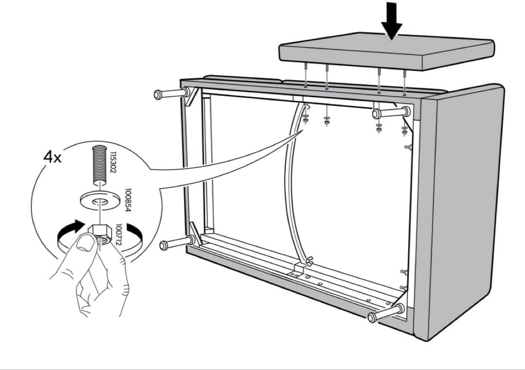 【送料込み】IKEA イケア ソーデルハムン 寝椅子 2人掛け ソファ