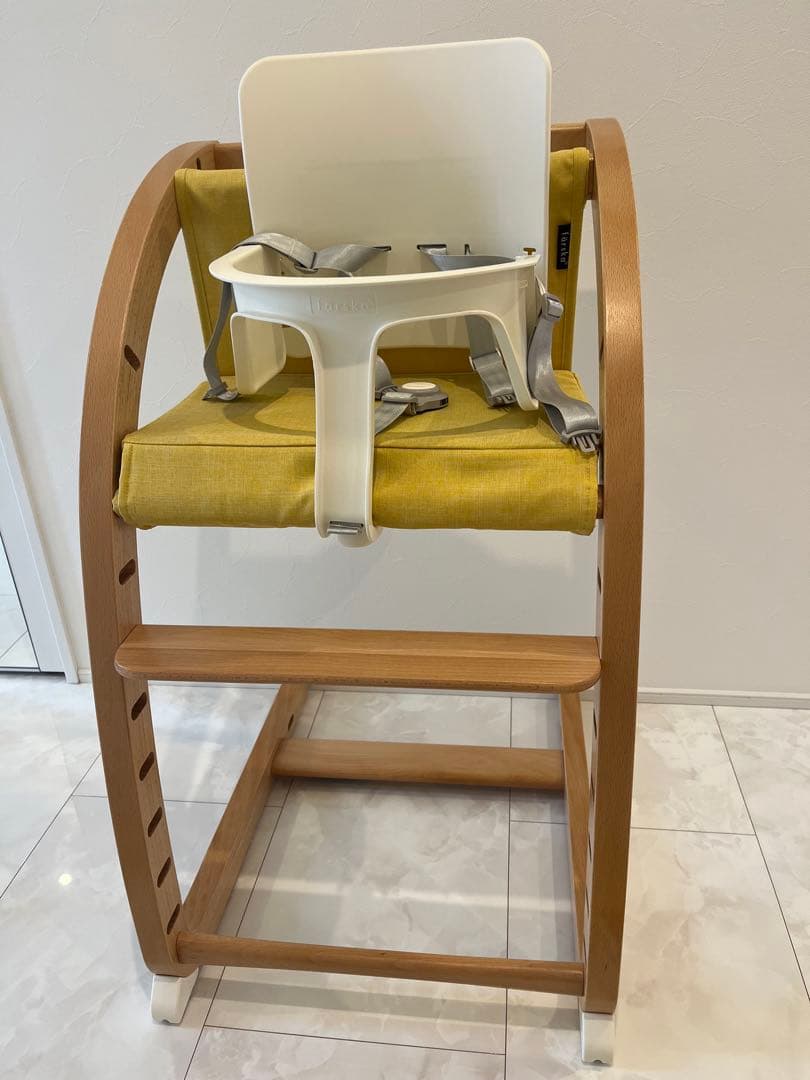 セット売り★ファルスカ　スクロールチェア ONE ミモザイエロー