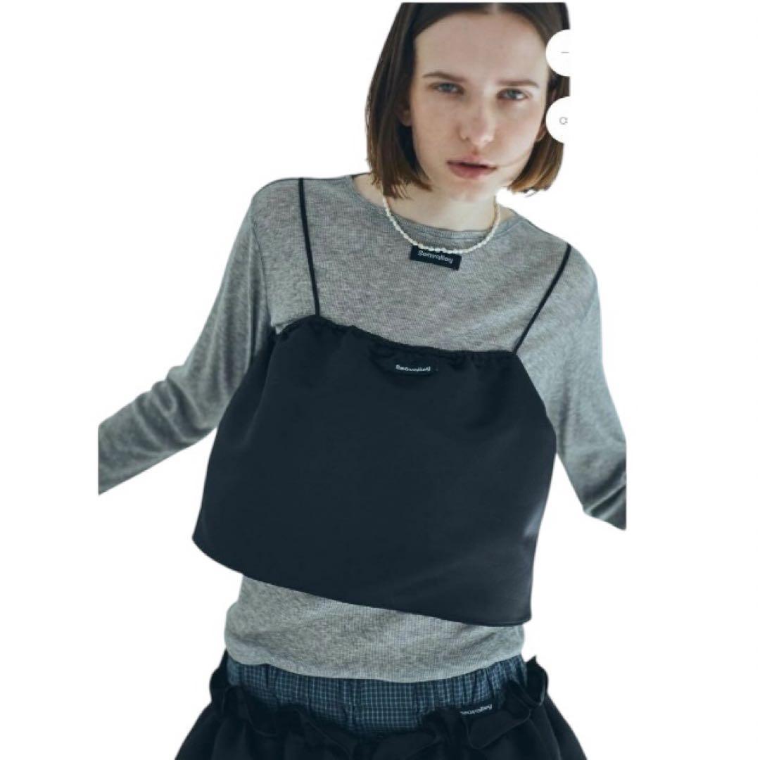 SEA HEAVY SATIN DORA CAMISOLE キャミソール