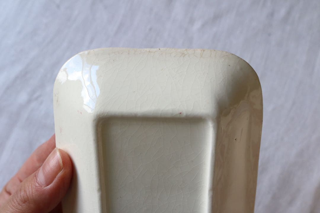 水差し　ピッチャー　ソープディッシュ　セット　小鳥　フランス　アンティーク　赤