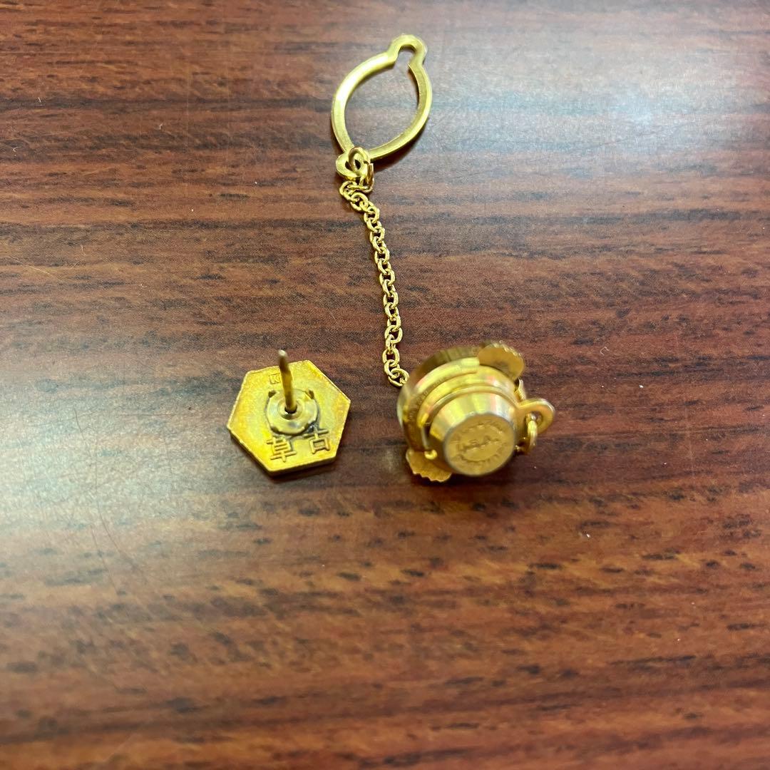 K18 ネクタイピン 六角形