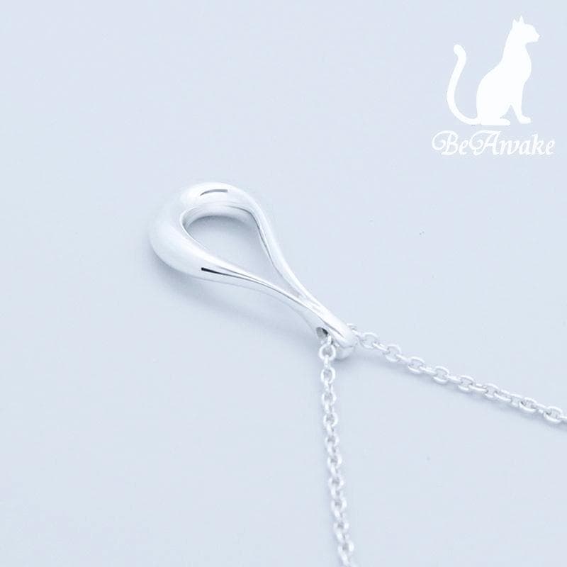 【新品仕上げ済】ティファニー オープン ティアドロップ ペンダント ネックレス