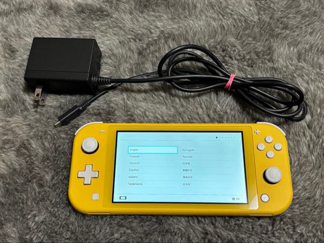 【美品】Nintendo Switch Lite イエロー 本体 ACアダプター