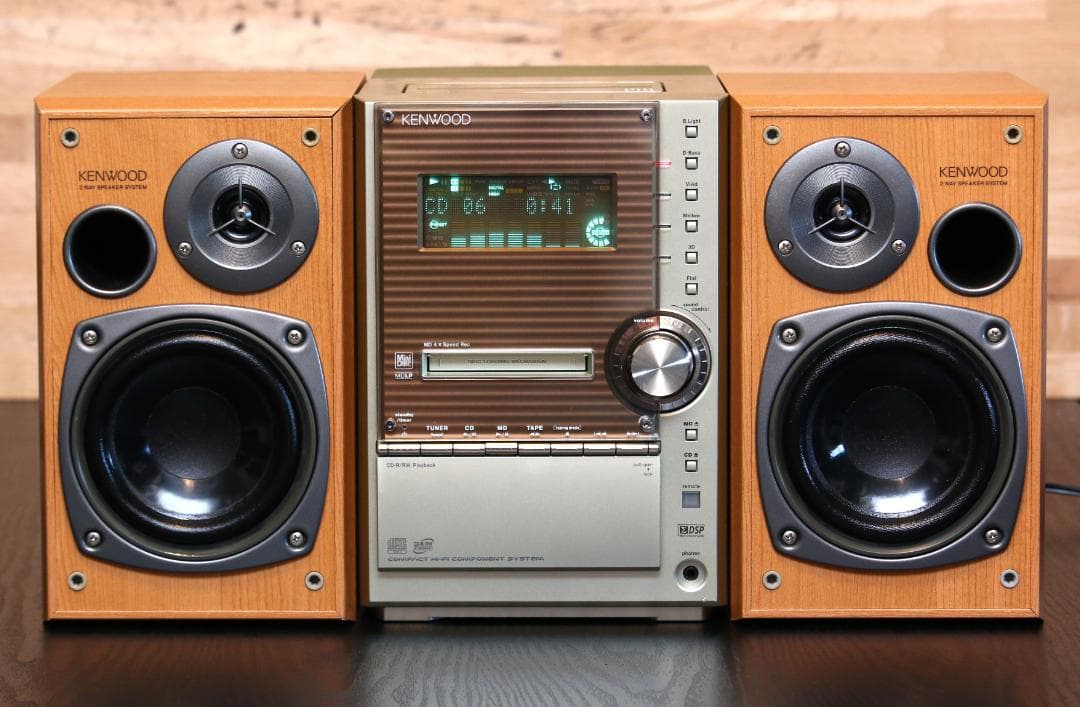 KENWOOD SL3MD CD/MD/TUNER/TAPE　カセットミニコンポ