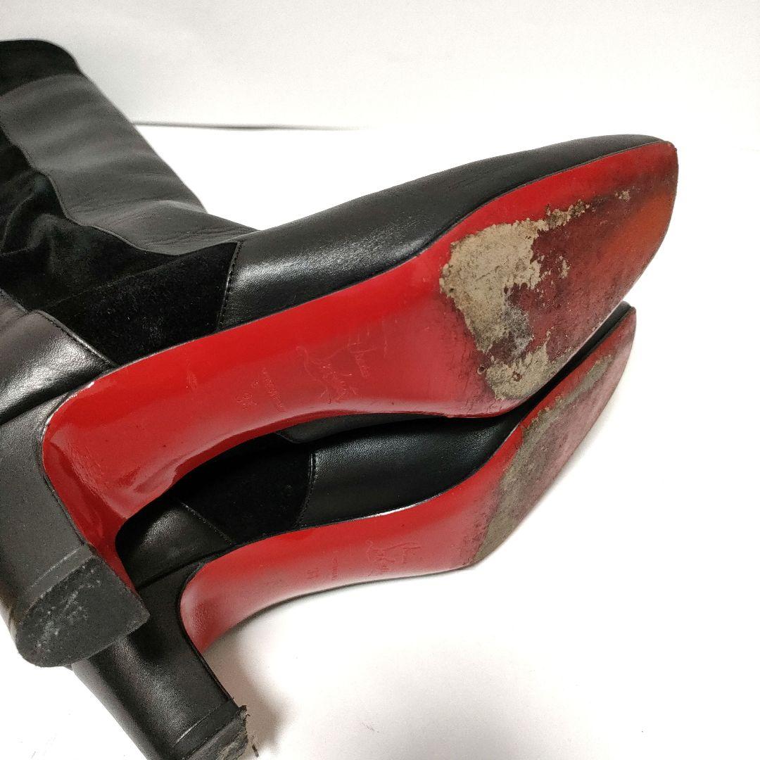 美品❢Christian Louboutin ロングブーツ　革　レザー　ヒール