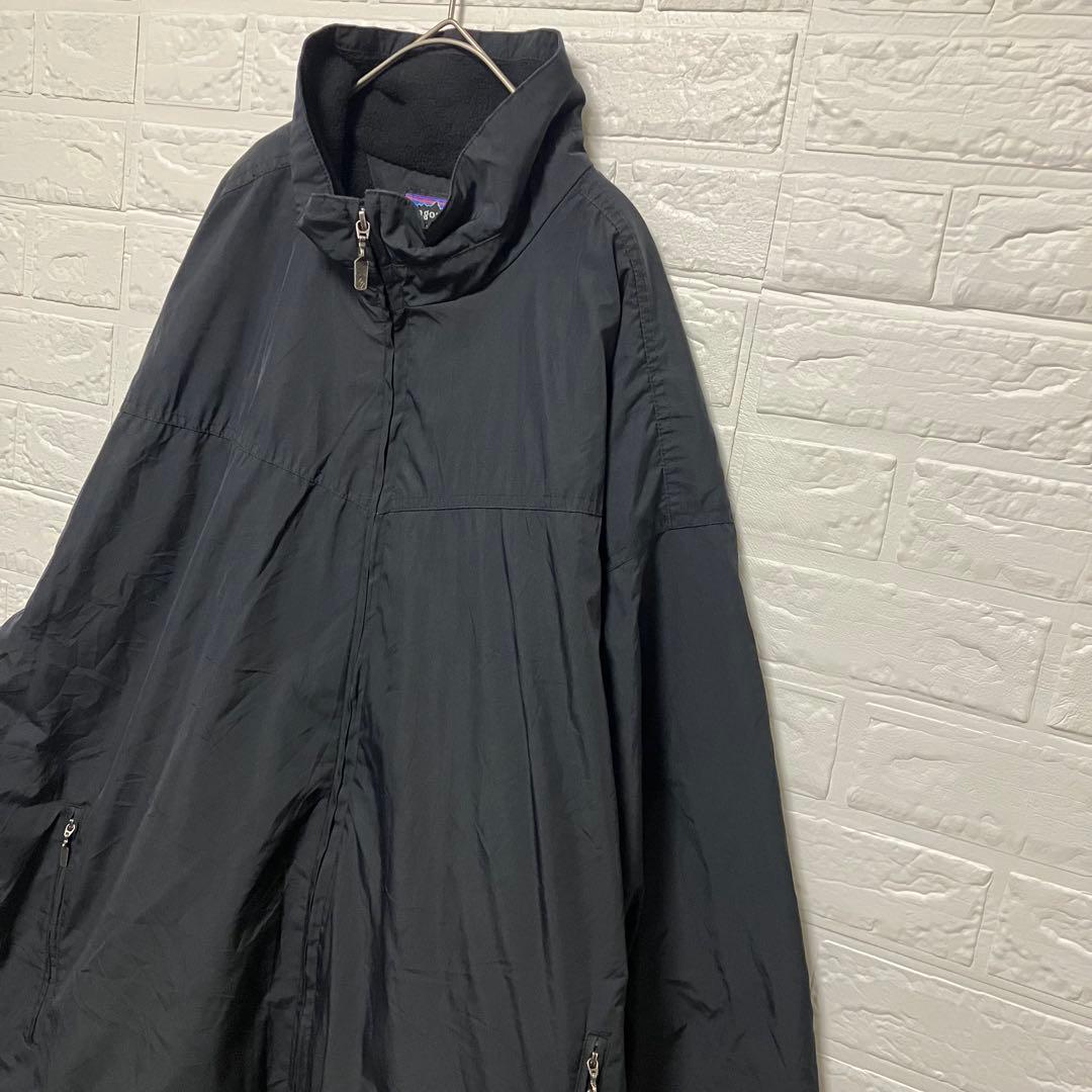 ●F970【US輸入】 シェルドシンチラジャケット ブラック系メンズ【XXL】