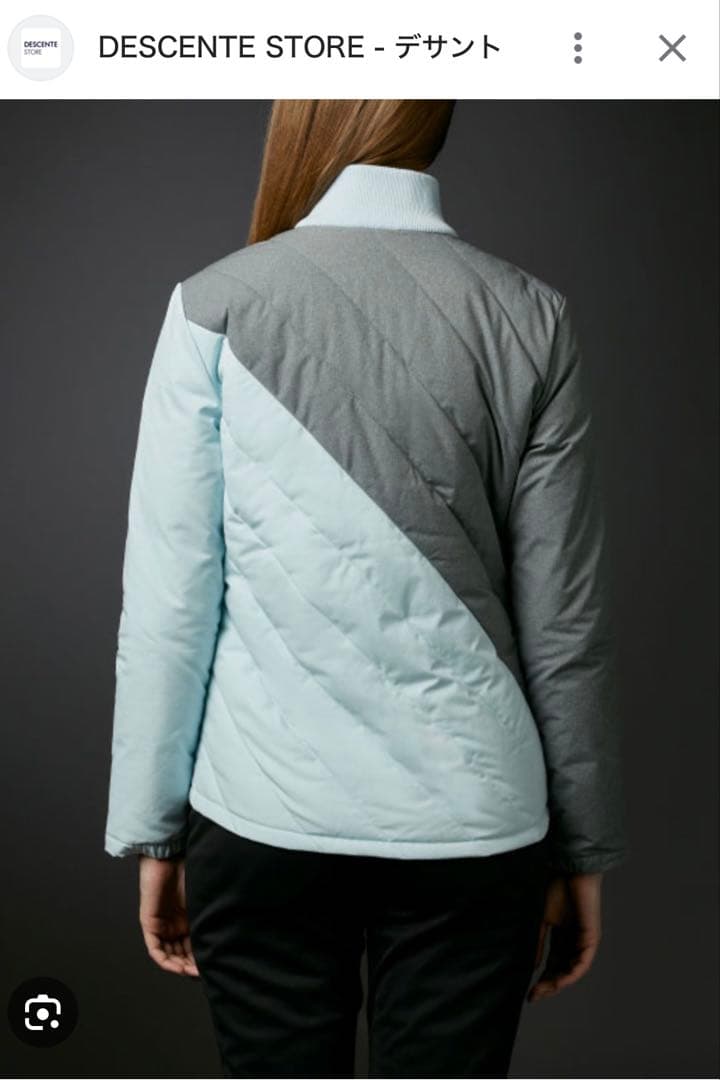 ゴルフ レディースジャケット グレー/ホワイト