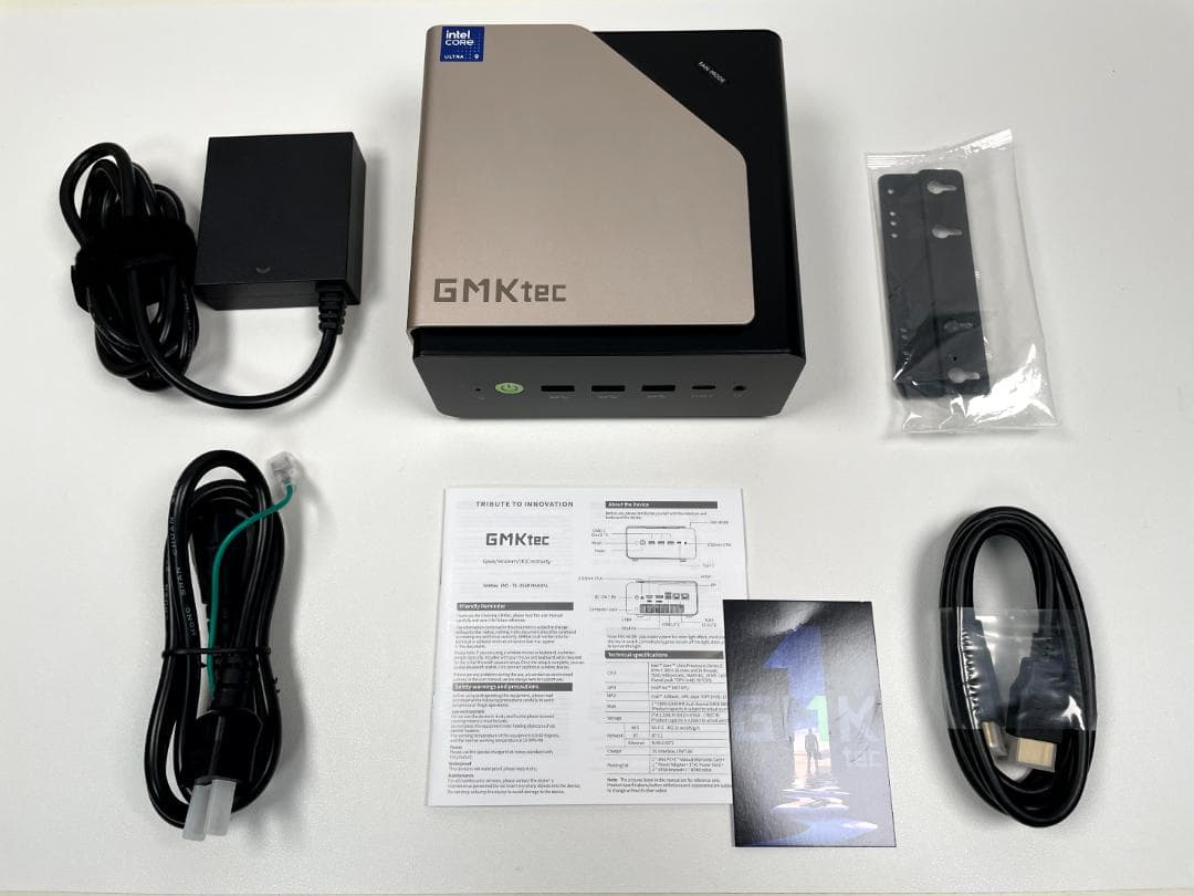 使用短め GMKtec EVO-T1 Core Ultra 9 285HミニPC