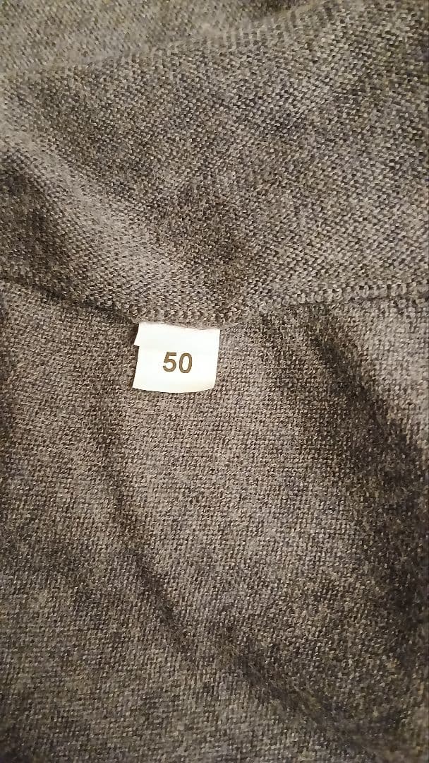 イタリア製 グランサッソ 12ゲージウール モックネックニット50 XL