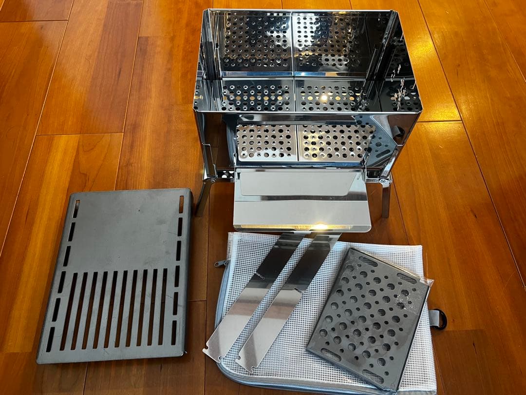 笑's コンパクト焚き火グリル 「B-GO」 グリルプレート3点セット　未使用