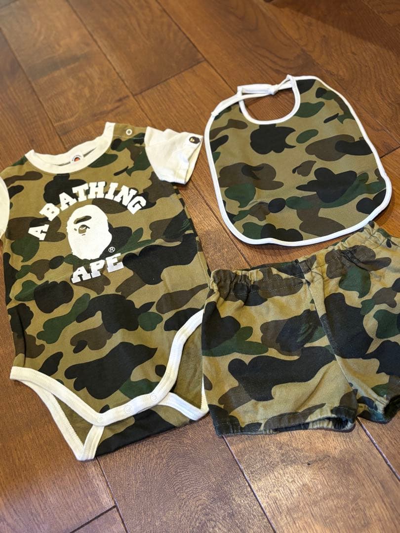 【3点セット】 BAPE KIDS キッズ 迷彩 80