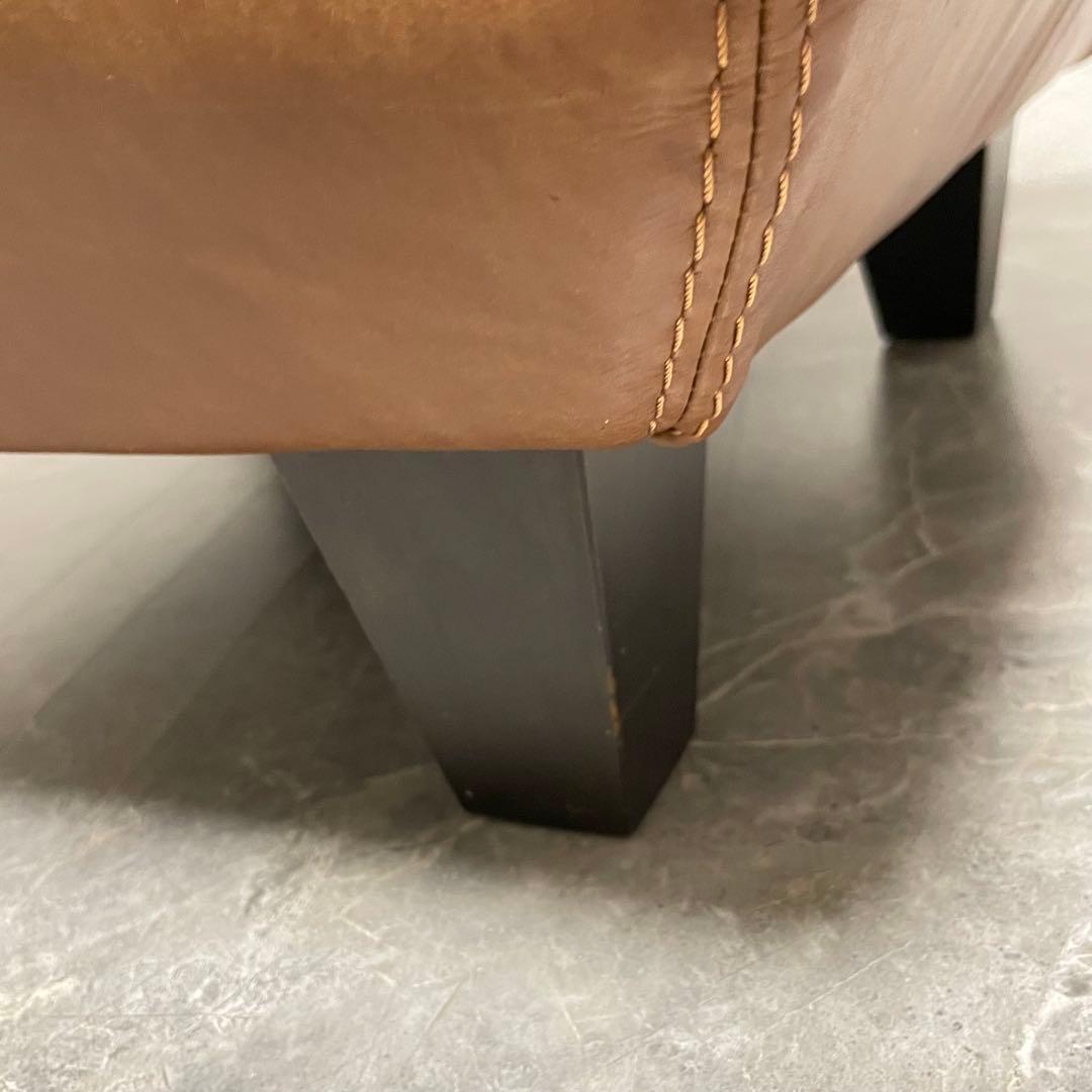 アクタス five by five 本革オットマン　スツール